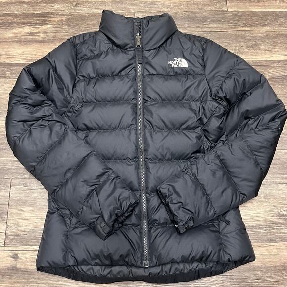 SOLD The North Face Minoqua Down Jacket Black Womens Small NF0A55XB 550 Fill 3/3 - Picture 6 of 13